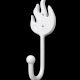 Handcrafted Metal Flame Design Wall Hook Decorative Utility